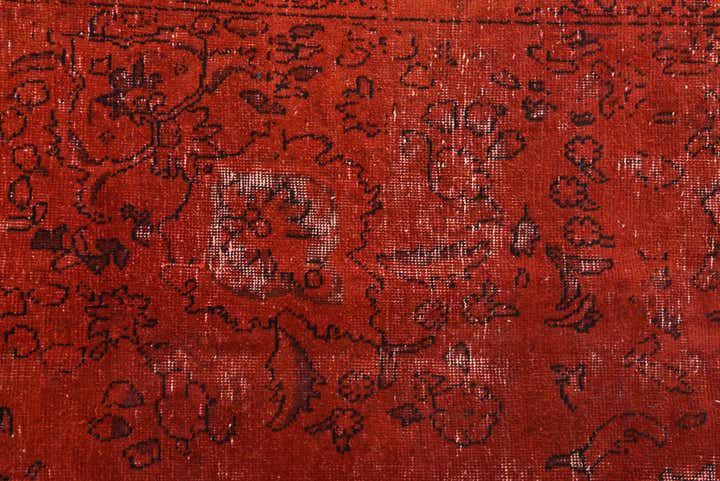 9' 1 x 12' 10 Hand Knotted Ultra Vintage Persian Wool Rug