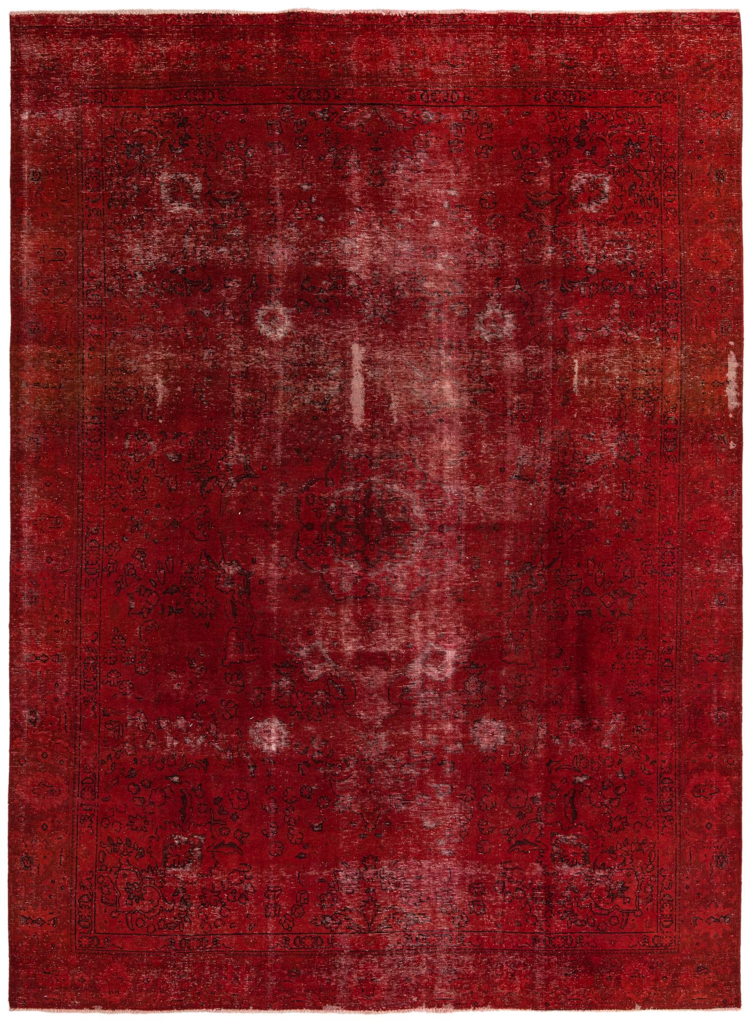 9' 1 x 12' 10 Hand Knotted Ultra Vintage Persian Wool Rug