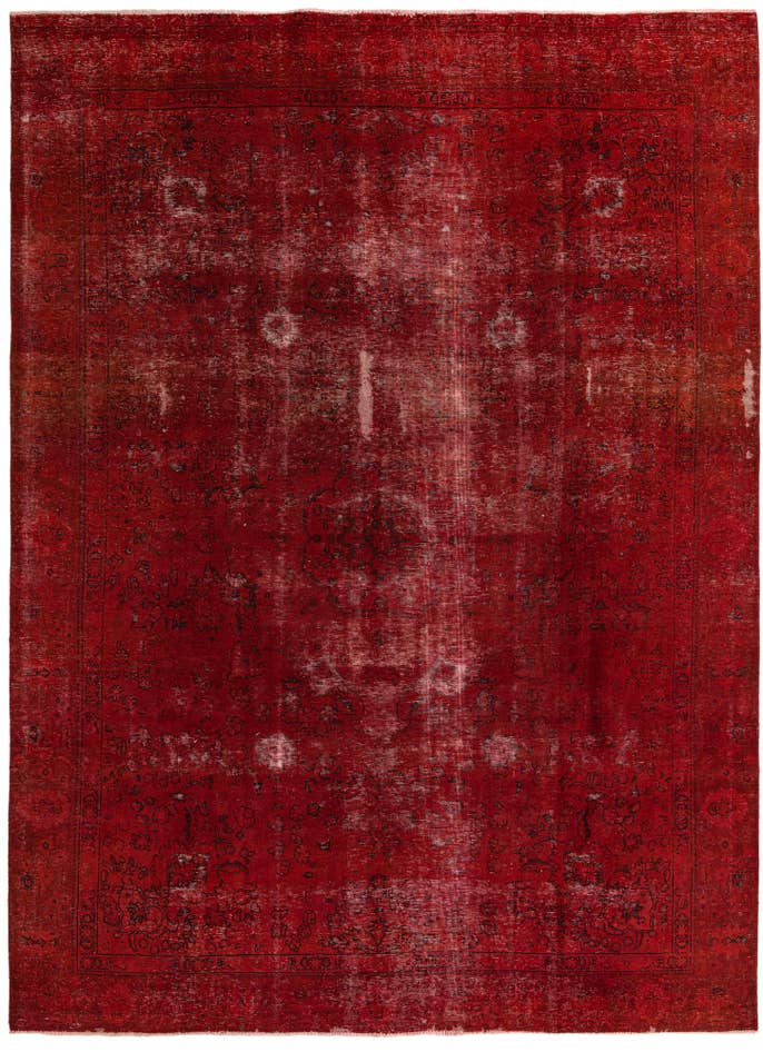 Detail image of 9' 1 x 12' 10 Hand Knotted Ultra Vintage Persian Wool Rug