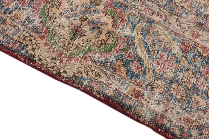 9' 8 x 13' Hand Knotted Ultra Vintage Persian Wool Rug