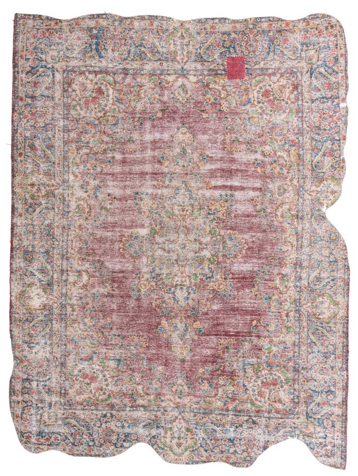 Detail image of 9' 8 x 13' Hand Knotted Ultra Vintage Persian Wool Rug