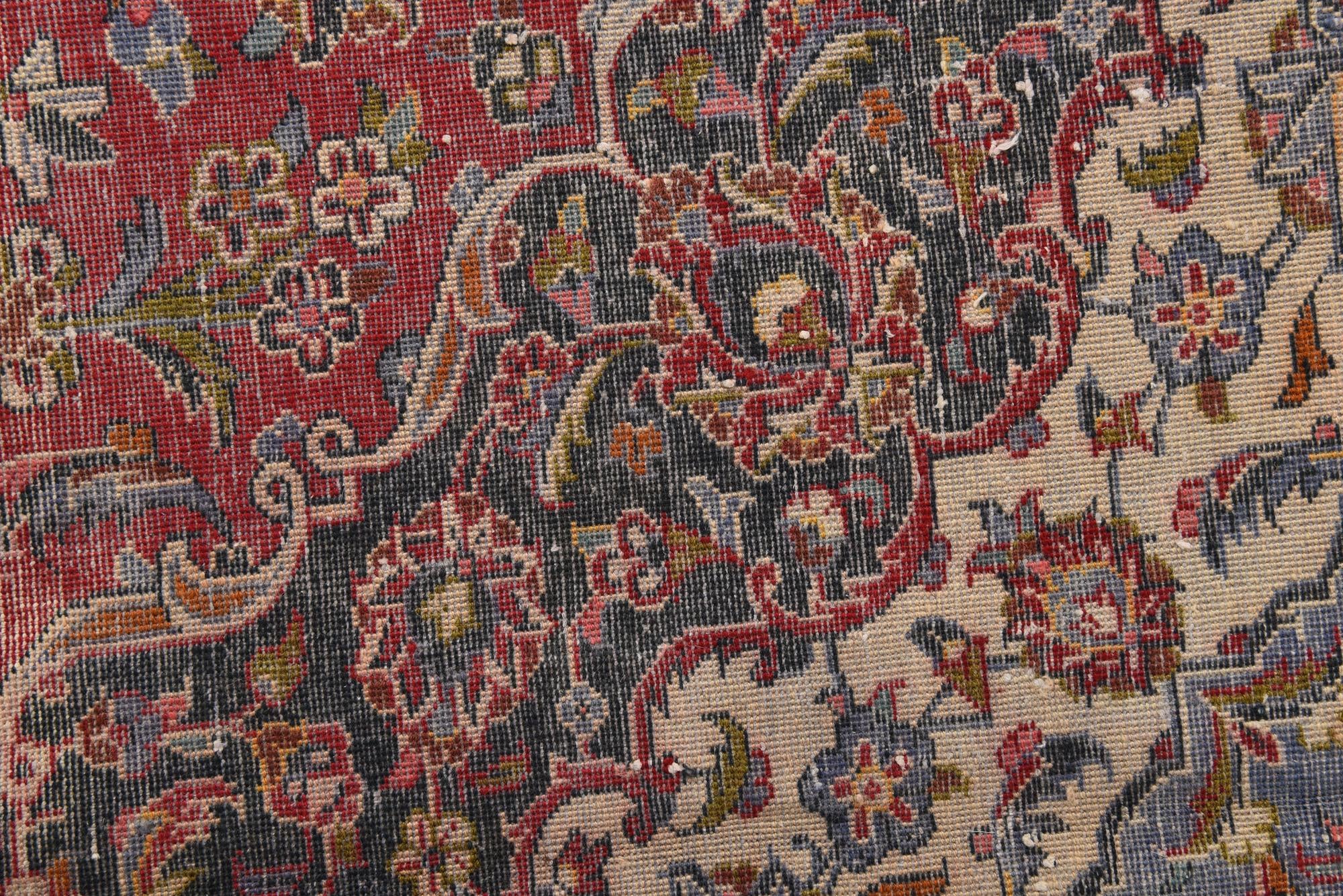 9' 9 x 13' 9 Hand Knotted Ultra Vintage Persian Wool Rug