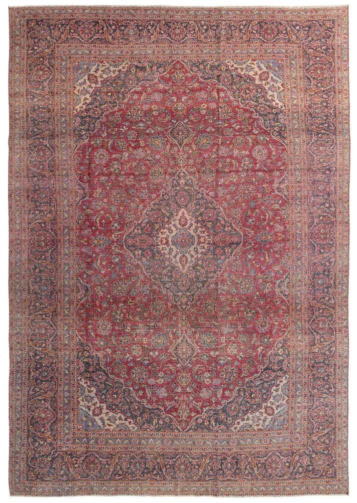9' 9 x 13' 9 Hand Knotted Ultra Vintage Persian Wool Rug