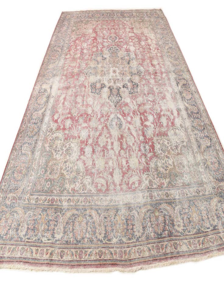 Detail image of 9' 8 x 13' 1  Hand Knotted Ultra Vintage Persian Wool Rug