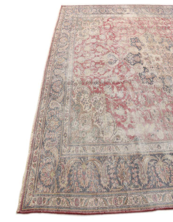 Detail image of 9' 8 x 13' 1  Hand Knotted Ultra Vintage Persian Wool Rug