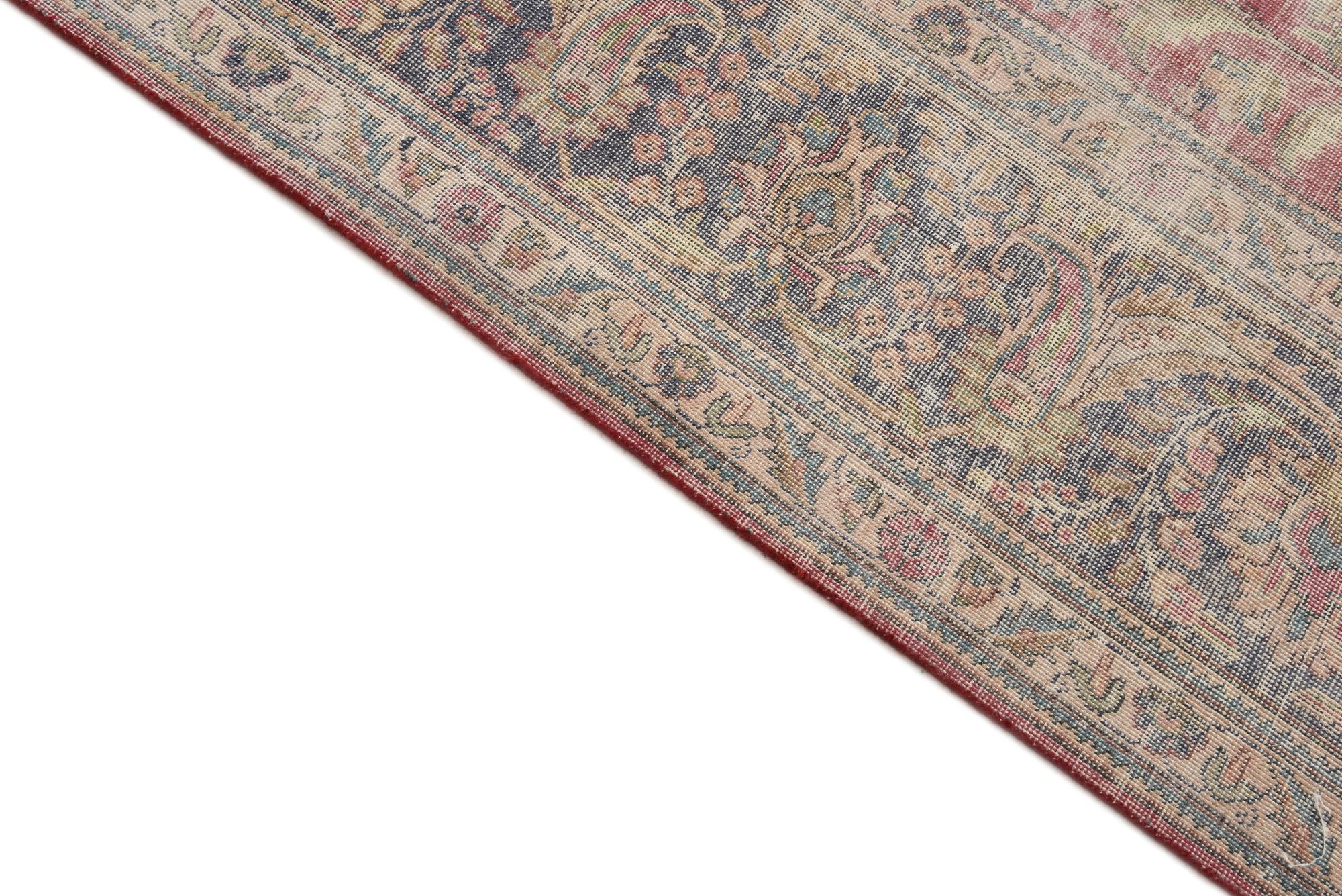 9' 8 x 13' 1 Hand Knotted Ultra Vintage Persian Wool Rug