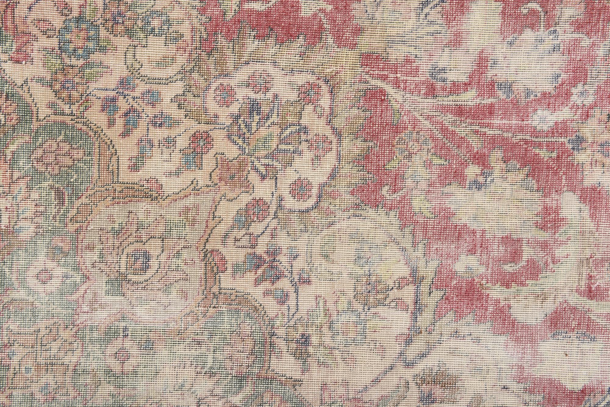 9' 8 x 13' 1 Hand Knotted Ultra Vintage Persian Wool Rug