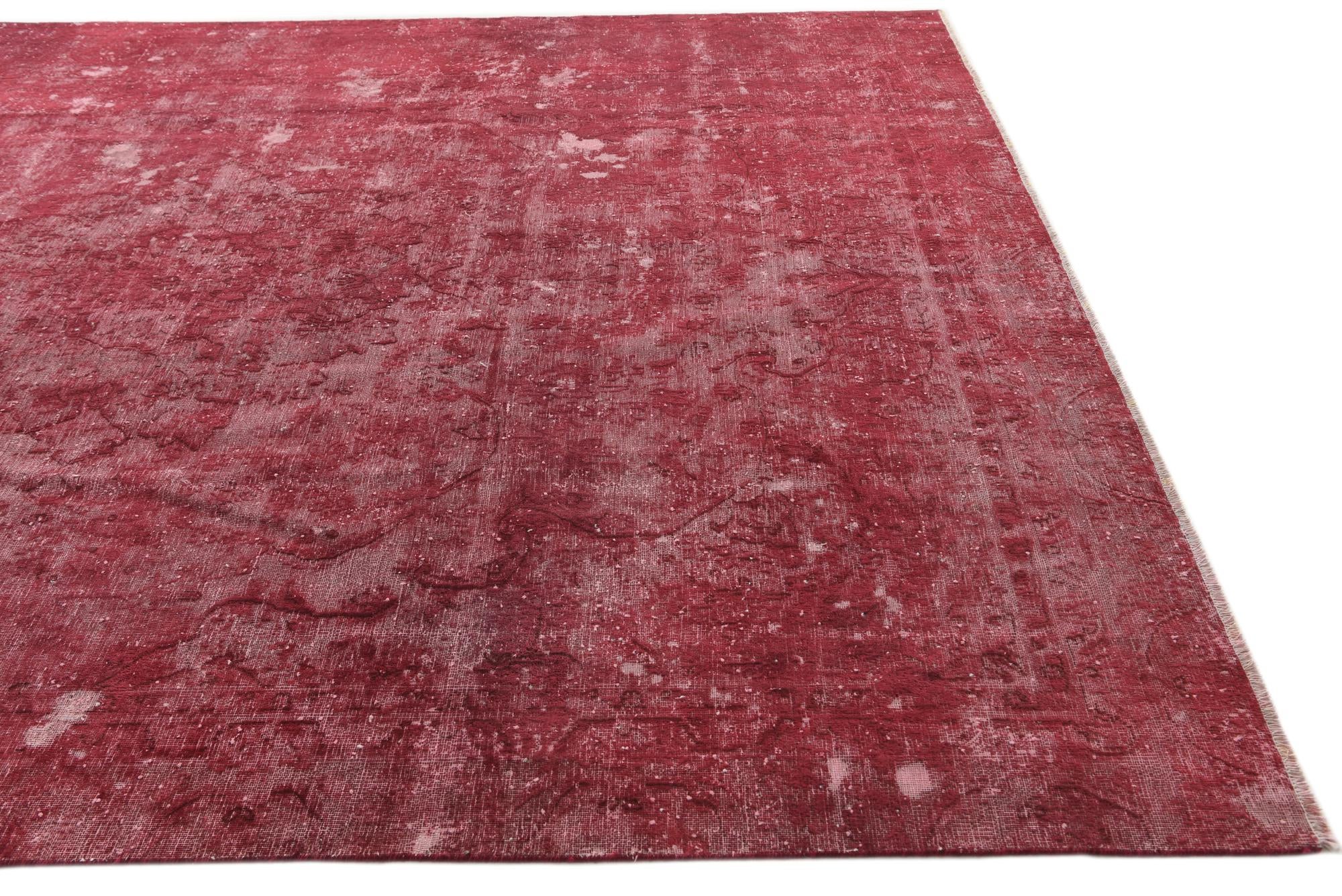 8' 9 x 12' 3 Hand Knotted Ultra Vintage Persian Wool Rug