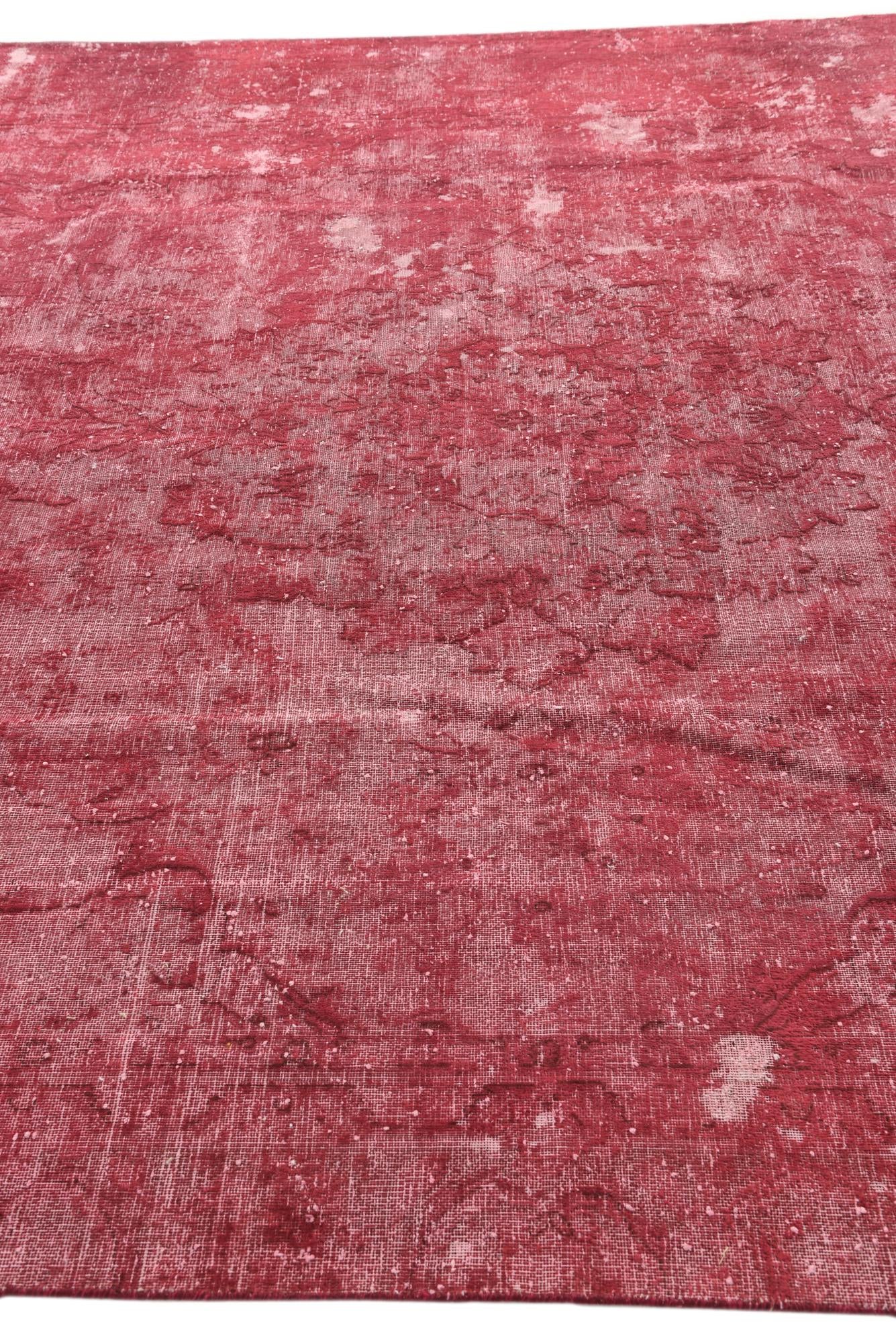 8' 9 x 12' 3 Hand Knotted Ultra Vintage Persian Wool Rug
