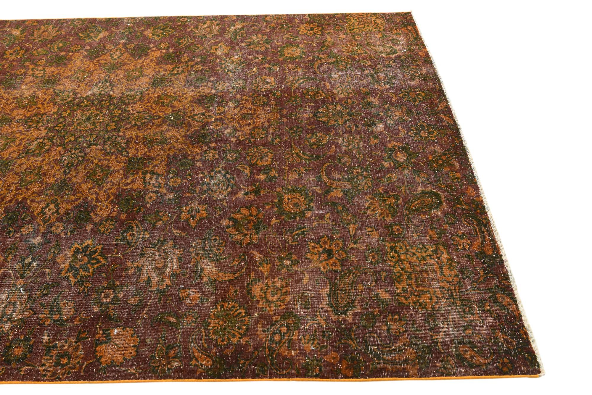 6' 1 x 9' 2 Hand Knotted Ultra Vintage Persian Wool Rug