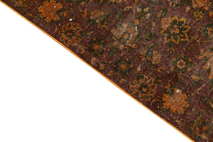 Detail image of 6' 1 x 9' 2 Hand Knotted Ultra Vintage Persian Wool Rug