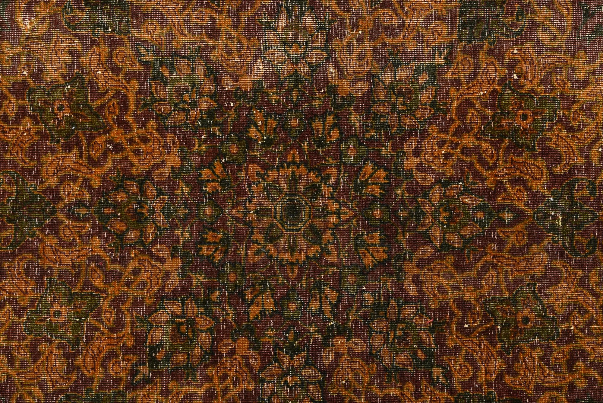 6' 1 x 9' 2 Hand Knotted Ultra Vintage Persian Wool Rug