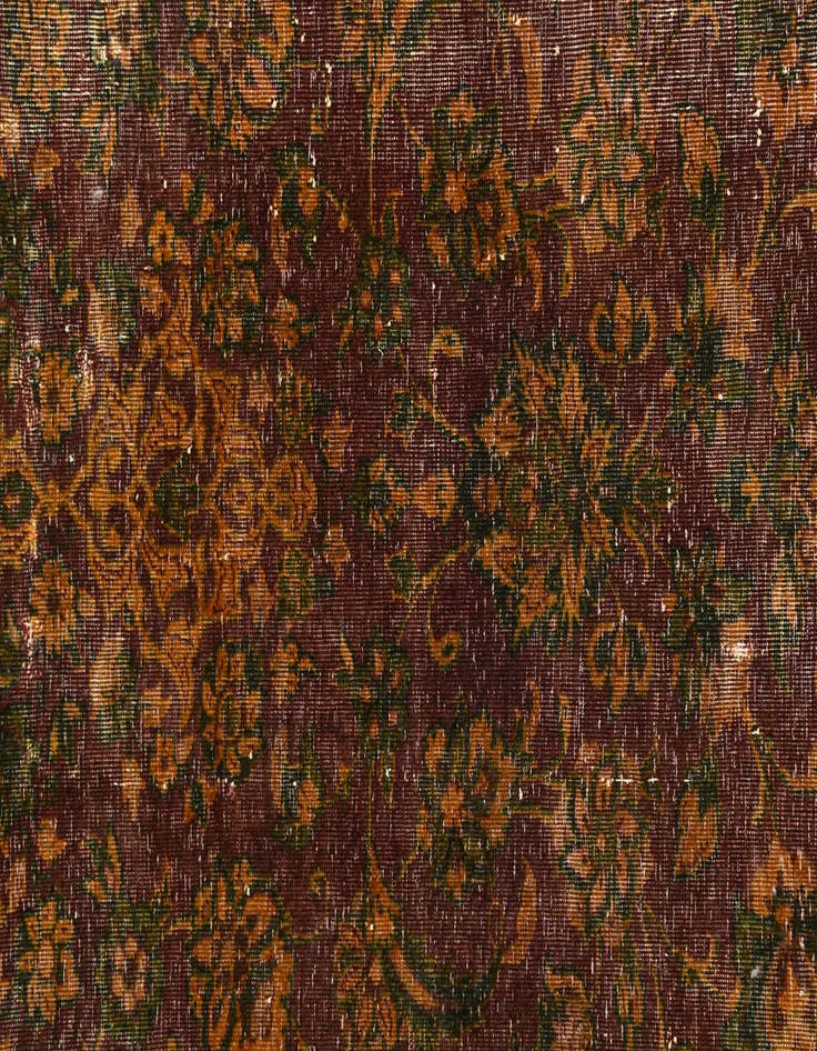 Detail image of 6' 1 x 9' 2  Hand Knotted Ultra Vintage Persian Wool Rug