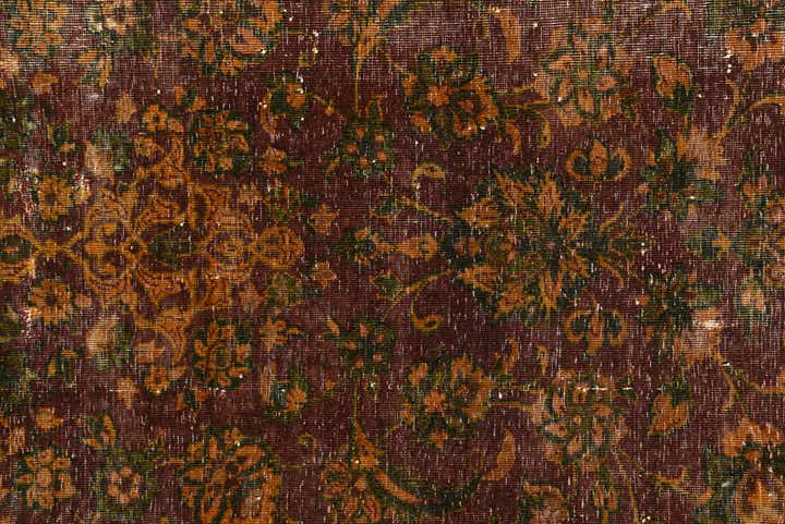 6' 1 x 9' 2 Hand Knotted Ultra Vintage Persian Wool Rug