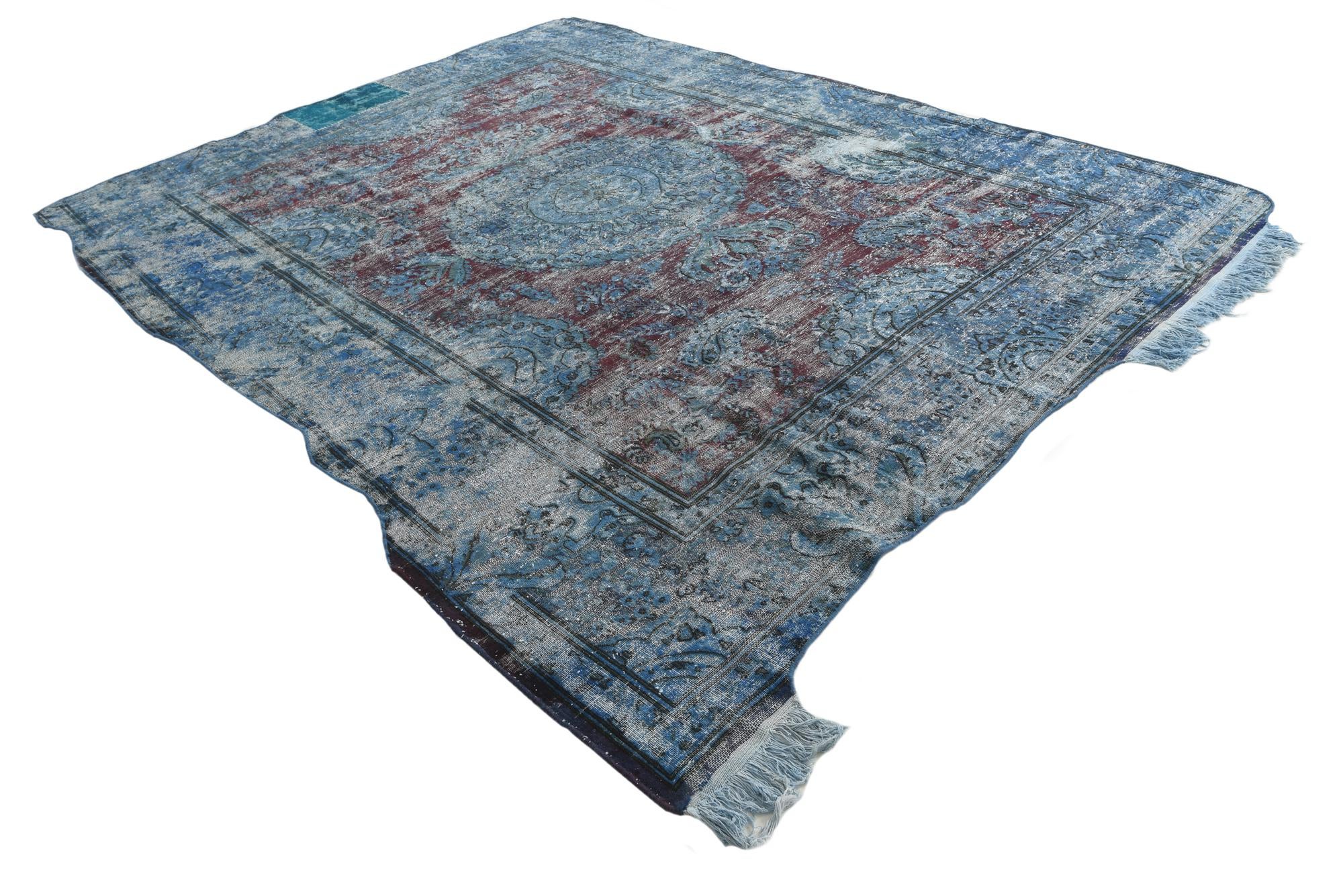 9' 1 x 11' 9 Hand Knotted Ultra Vintage Persian Wool Rug