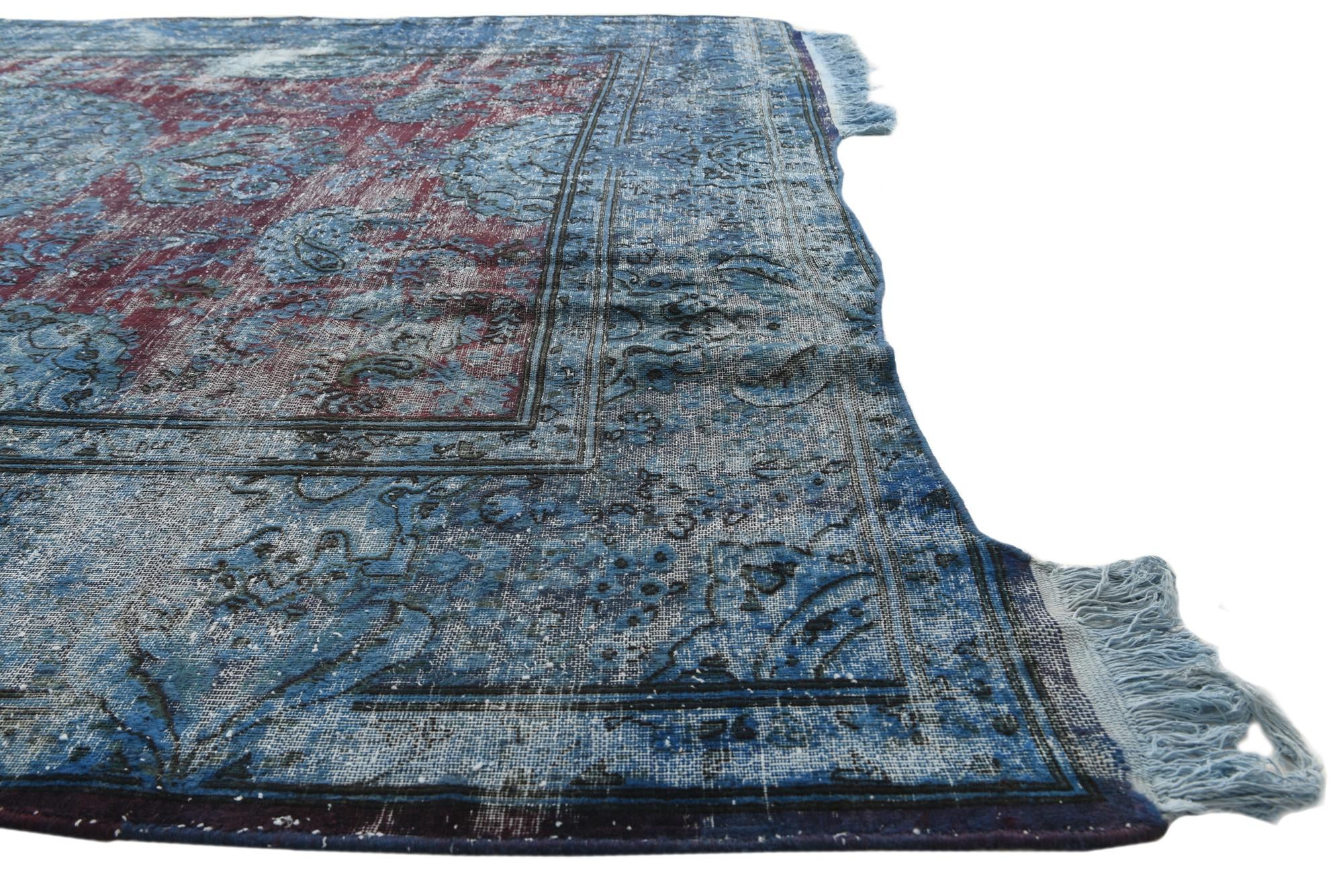 9' 1 x 11' 9 Hand Knotted Ultra Vintage Persian Wool Rug
