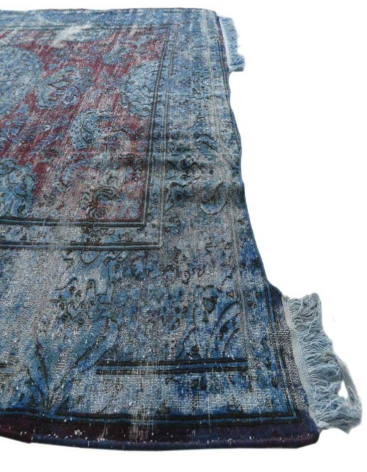 Detail image of 9' 1 x 11' 9  Hand Knotted Ultra Vintage Persian Wool Rug