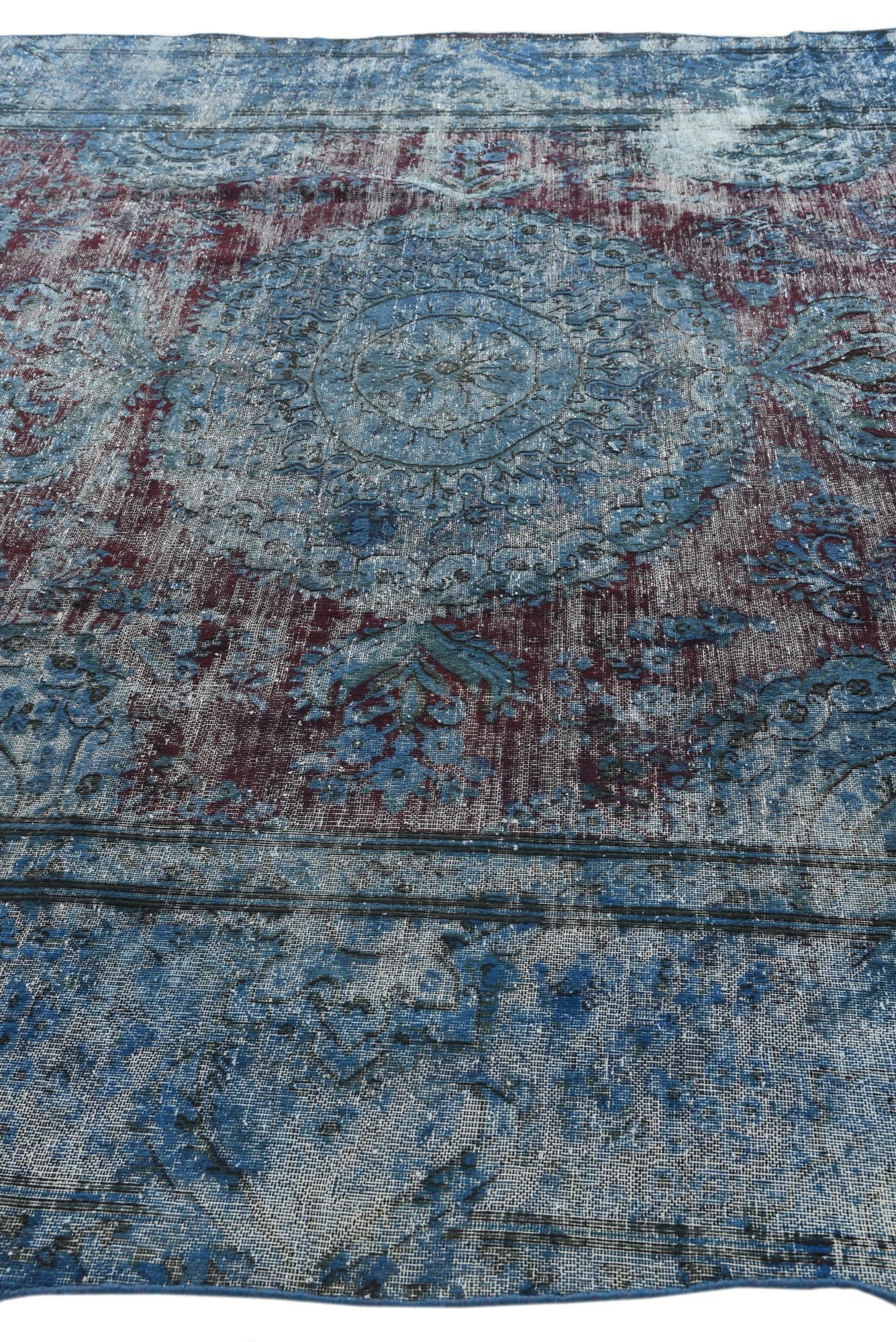 9' 1 x 11' 9 Hand Knotted Ultra Vintage Persian Wool Rug