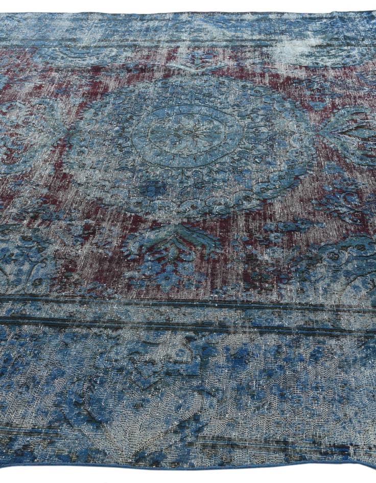 Detail image of 9' 1 x 11' 9  Hand Knotted Ultra Vintage Persian Wool Rug
