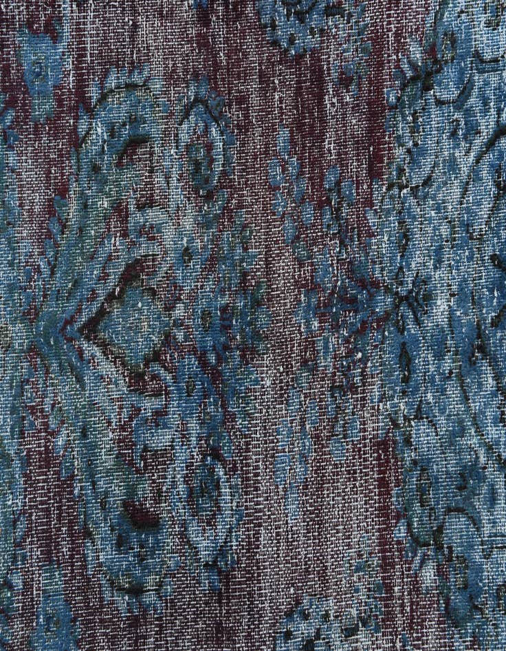 Detail image of 9' 1 x 11' 9  Hand Knotted Ultra Vintage Persian Wool Rug