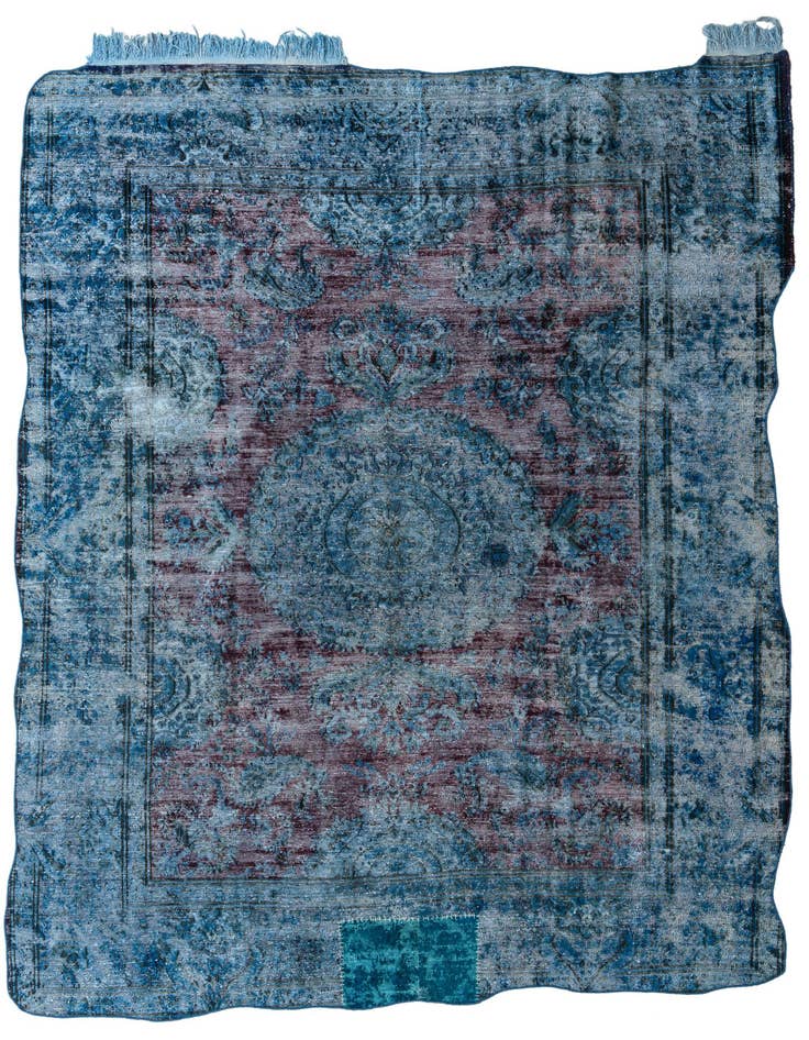 Detail image of 9' 1 x 11' 9 Hand Knotted Ultra Vintage Persian Wool Rug