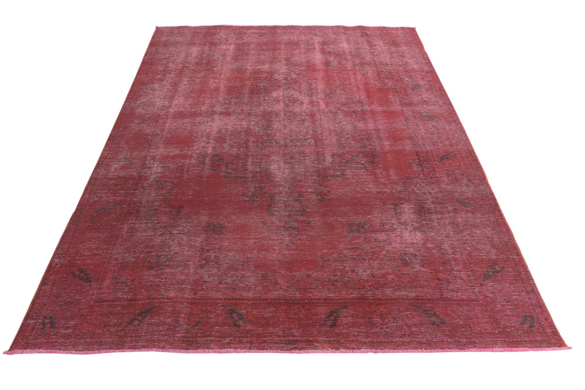 6' 4 x 9' 2 Hand Knotted Ultra Vintage Persian Wool Rug