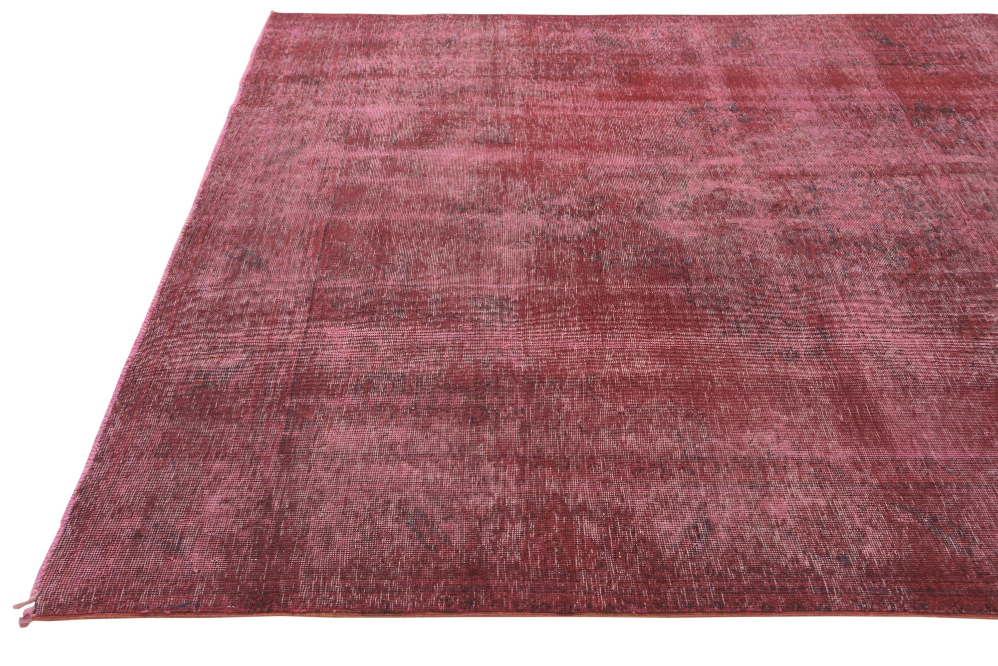 6' 4 x 9' 2 Hand Knotted Ultra Vintage Persian Wool Rug
