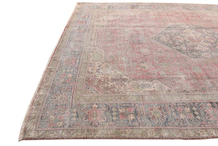 9' 10 x 12' 7 Hand Knotted Ultra Vintage Persian Wool Rug