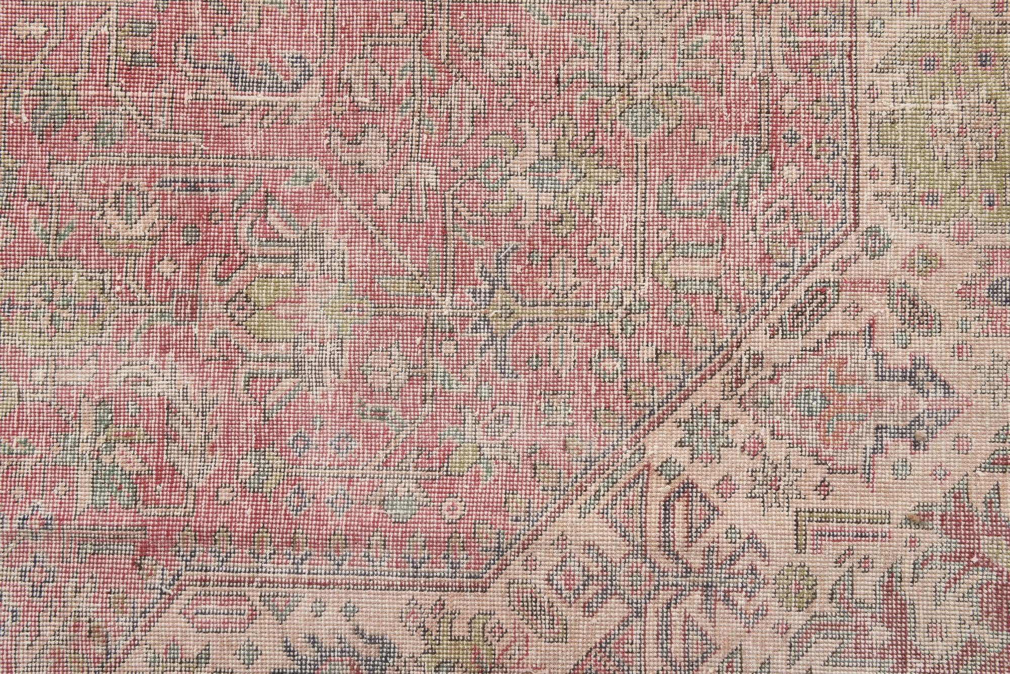 9' 10 x 12' 7 Hand Knotted Ultra Vintage Persian Wool Rug