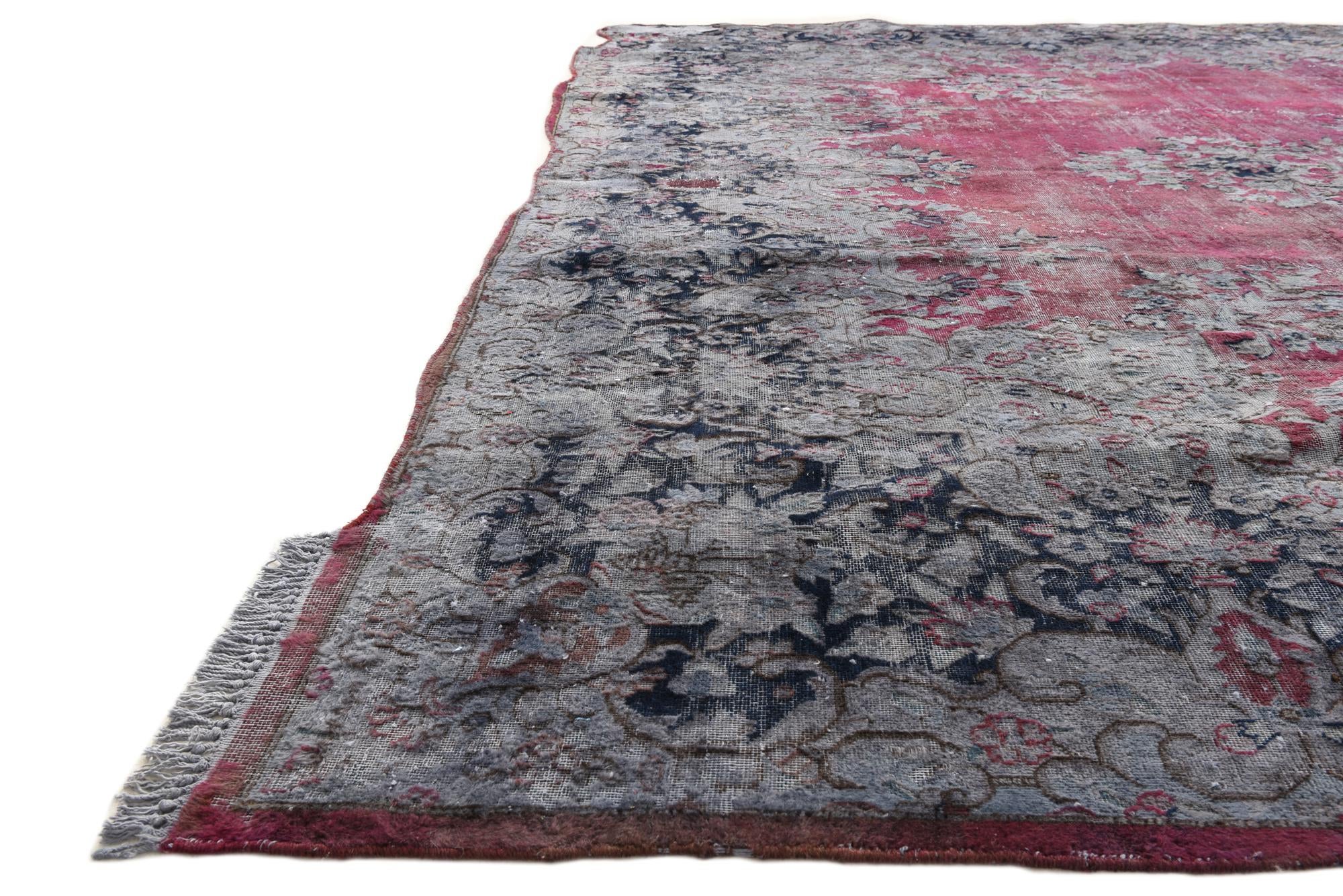 9' 6 x 13' 5 Hand Knotted Ultra Vintage Persian Wool Rug