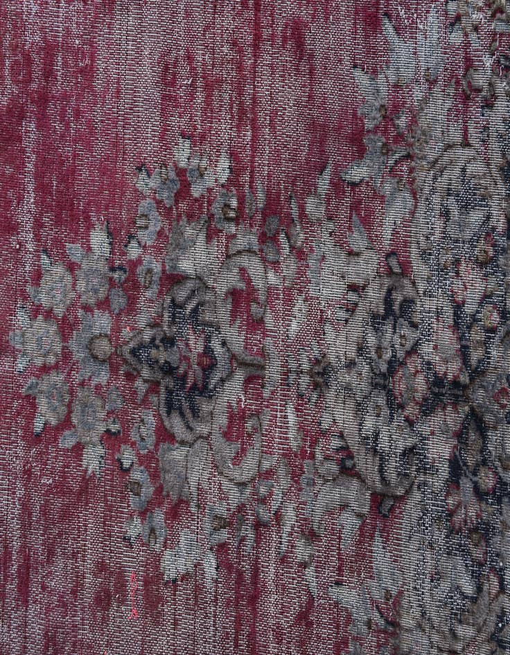 Detail image of 9' 6 x 13' 5  Hand Knotted Ultra Vintage Persian Wool Rug