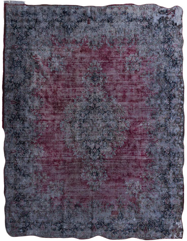 Detail image of 9' 6 x 13' 5 Hand Knotted Ultra Vintage Persian Wool Rug
