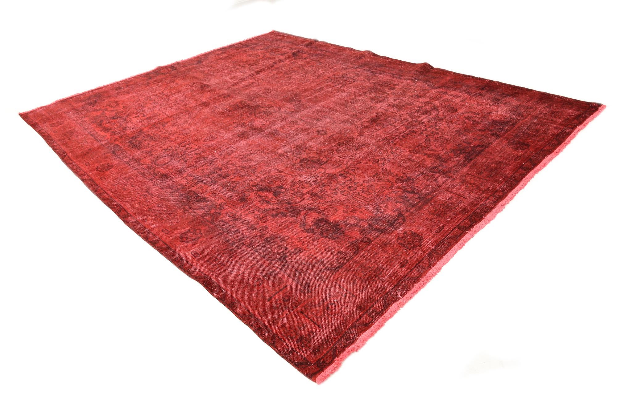 9' 10 x 12' 6 Hand Knotted Ultra Vintage Persian Wool Rug