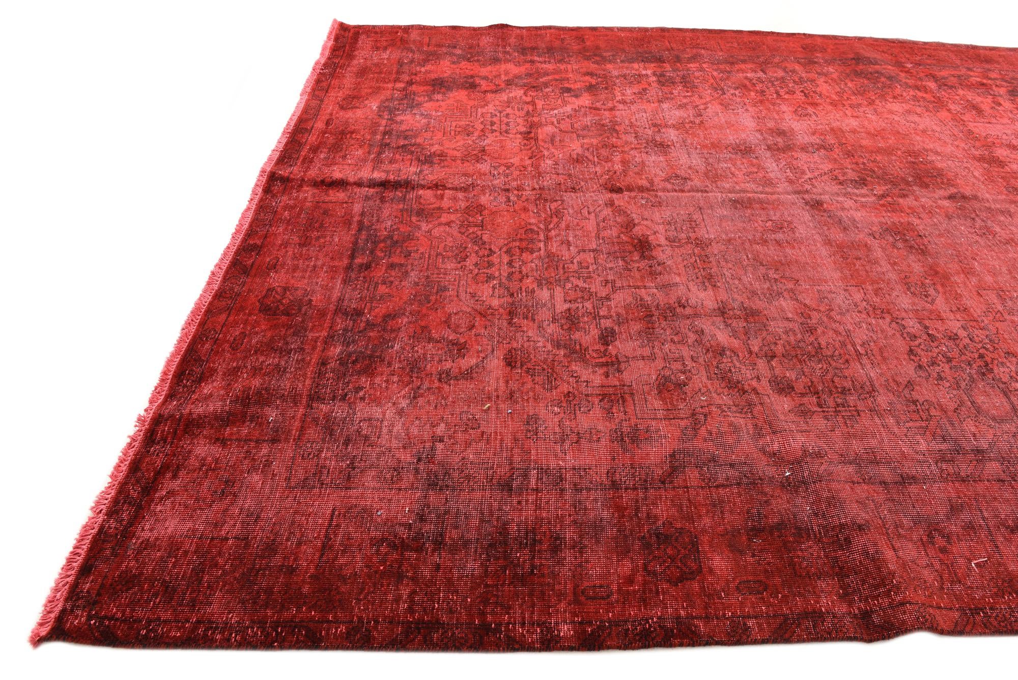 9' 10 x 12' 6 Hand Knotted Ultra Vintage Persian Wool Rug
