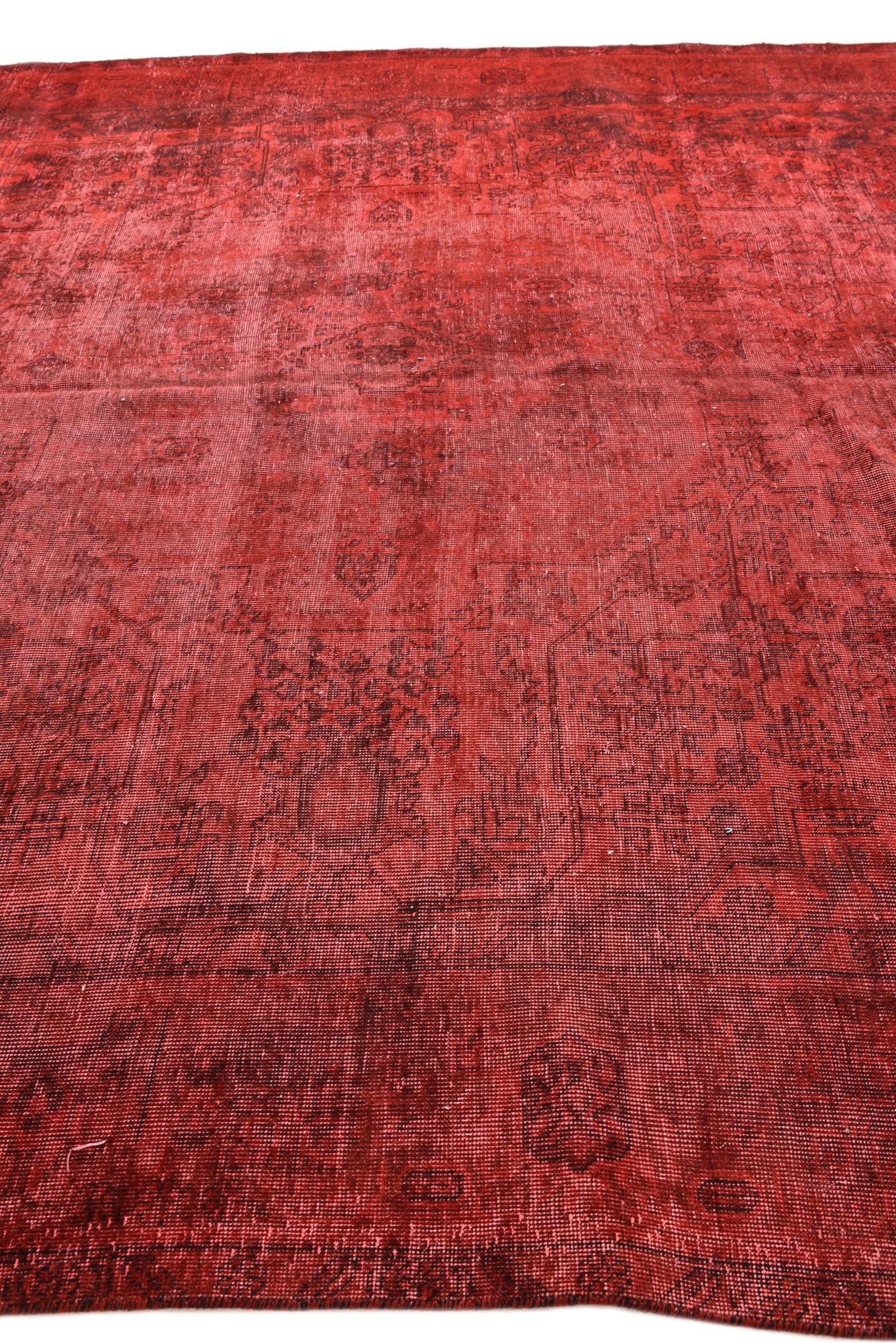 9' 10 x 12' 6 Hand Knotted Ultra Vintage Persian Wool Rug