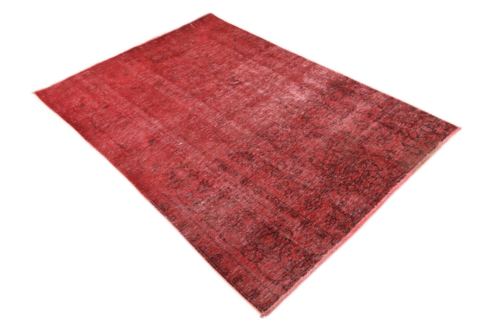 4' 3 x 6' 2 Hand Knotted Ultra Vintage Persian Wool Rug