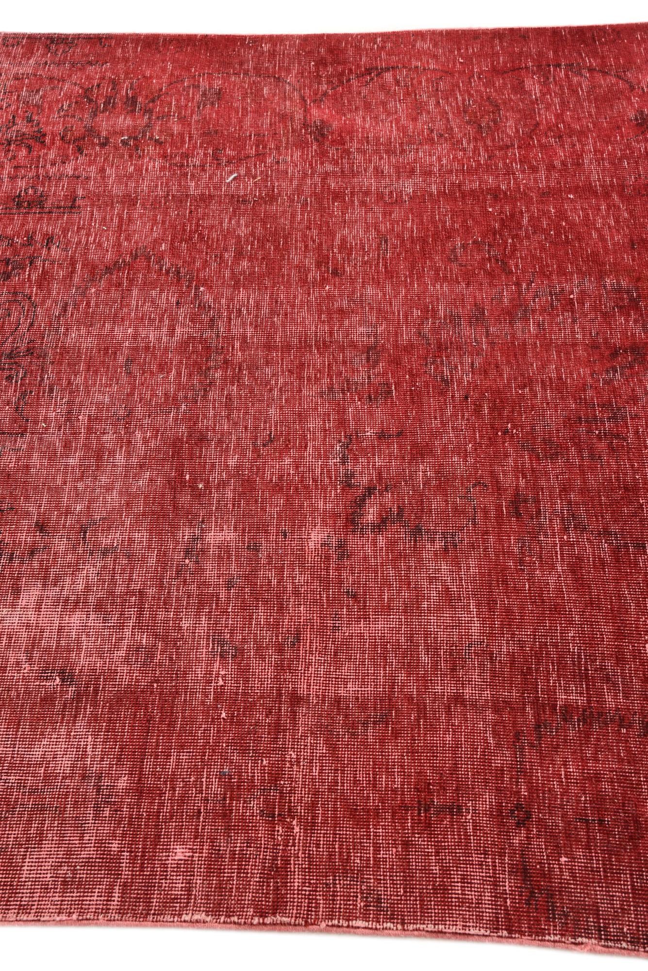 4' 3 x 6' 2 Hand Knotted Ultra Vintage Persian Wool Rug