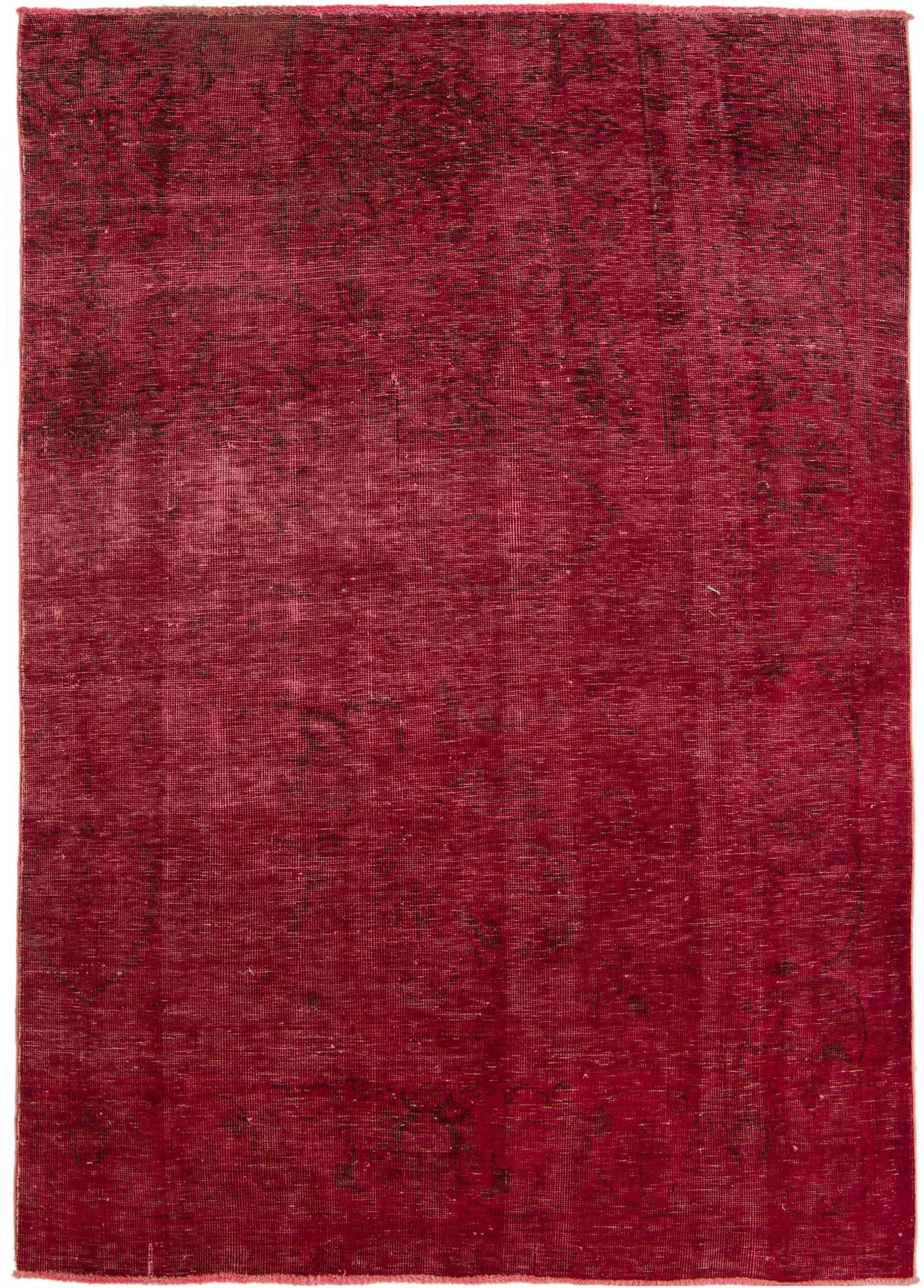 4' 3 x 6' 2 Hand Knotted Ultra Vintage Persian Wool Rug