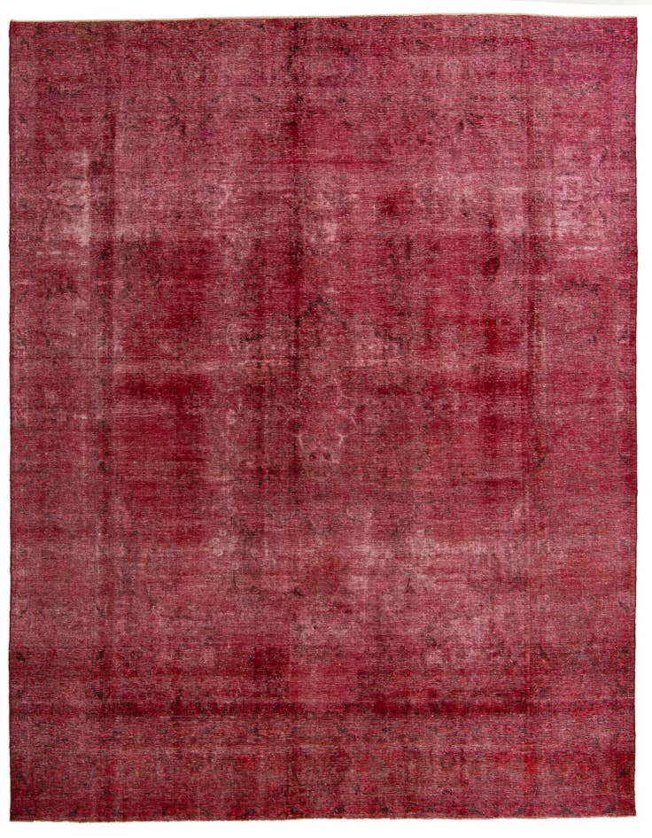 Detail image of 9' 7 x 11' 7 Hand Knotted Ultra Vintage Persian Wool Rug