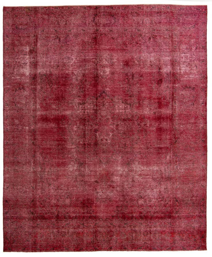 Detail image of 9' 7 x 11' 7 Hand Knotted Ultra Vintage Persian Wool Rug
