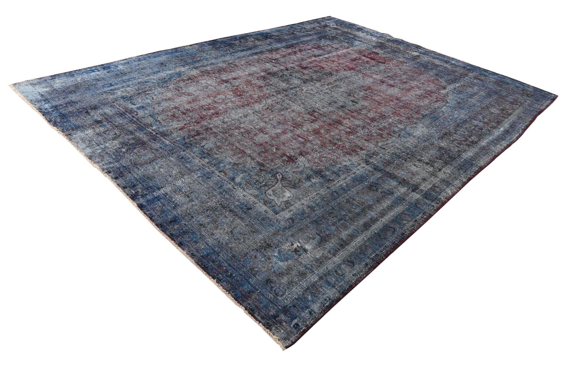 9' 8 x 12' 6 Hand Knotted Ultra Vintage Persian Wool Rug