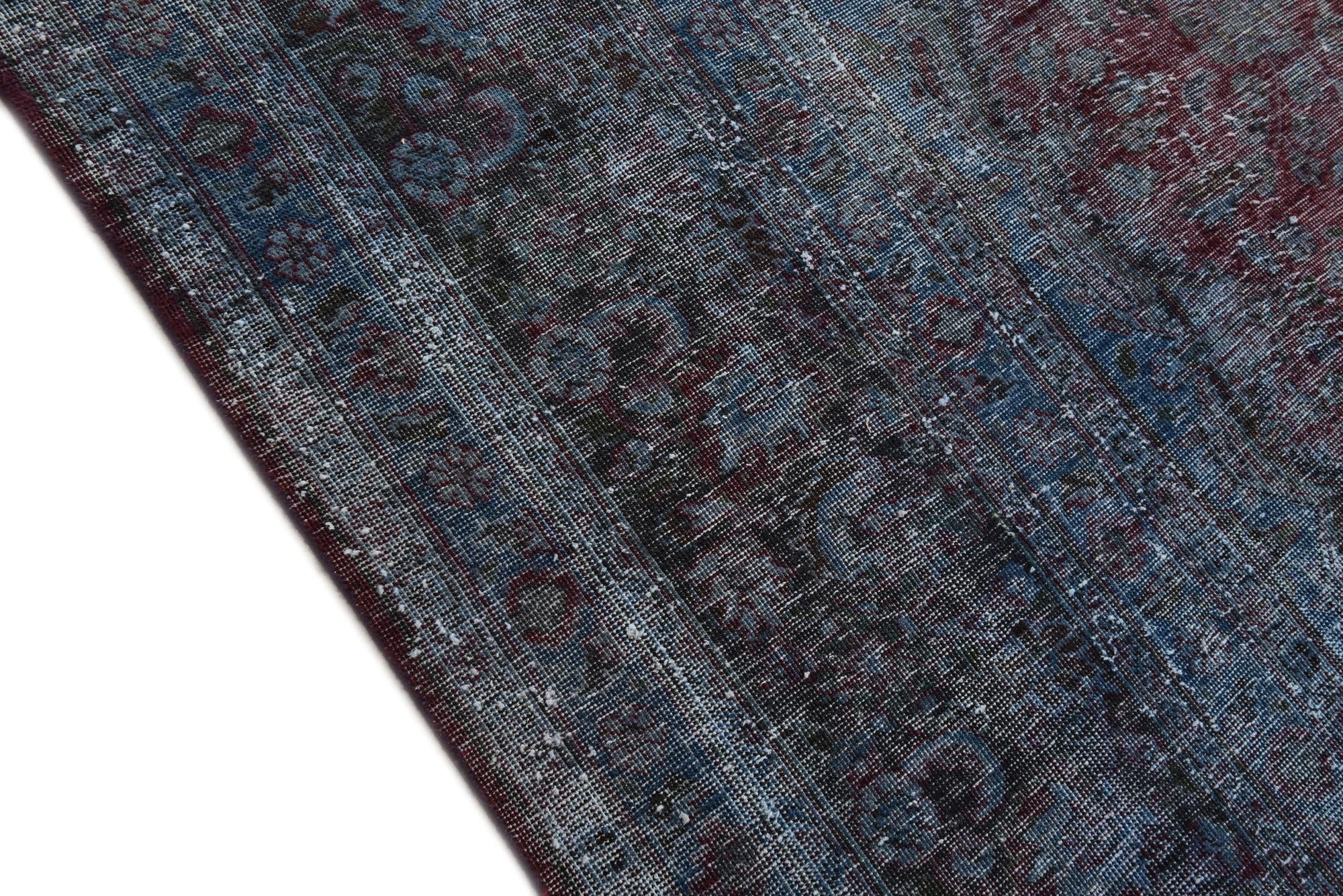 9' 8 x 12' 6 Hand Knotted Ultra Vintage Persian Wool Rug