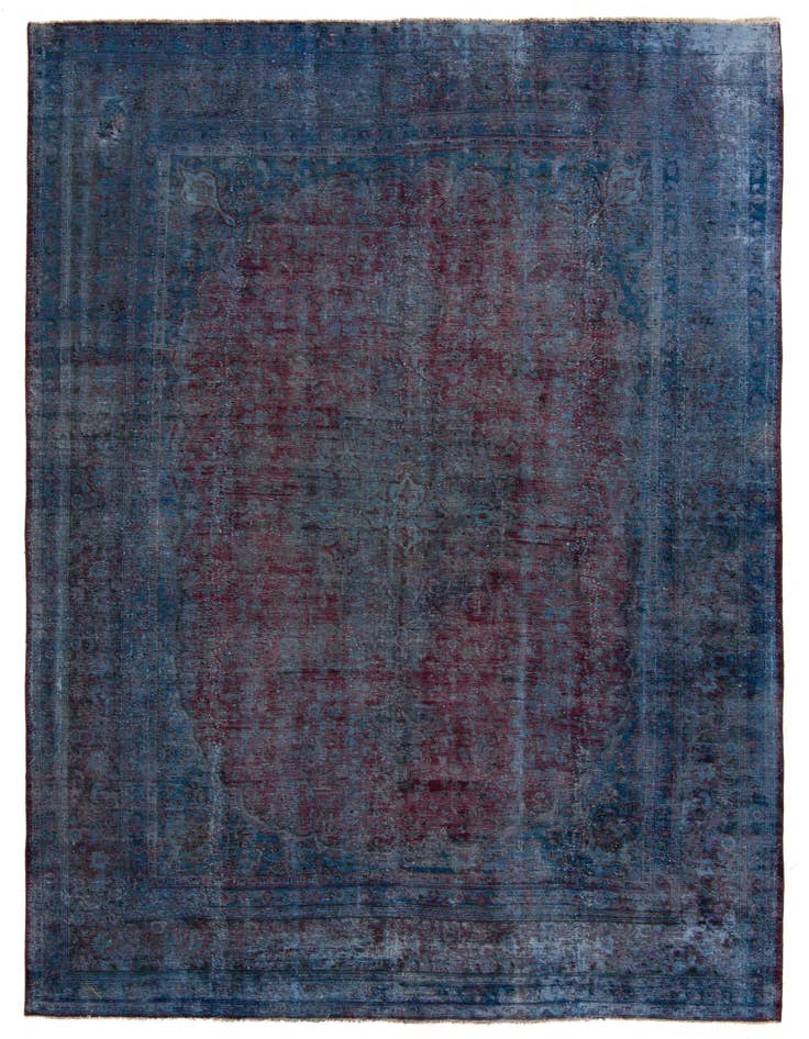 Detail image of 9' 8 x 12' 6 Hand Knotted Ultra Vintage Persian Wool Rug