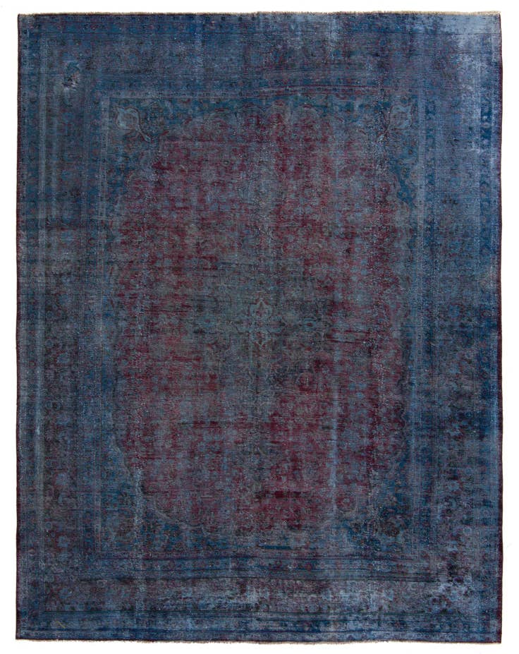 Detail image of 9' 8 x 12' 6 Hand Knotted Ultra Vintage Persian Wool Rug