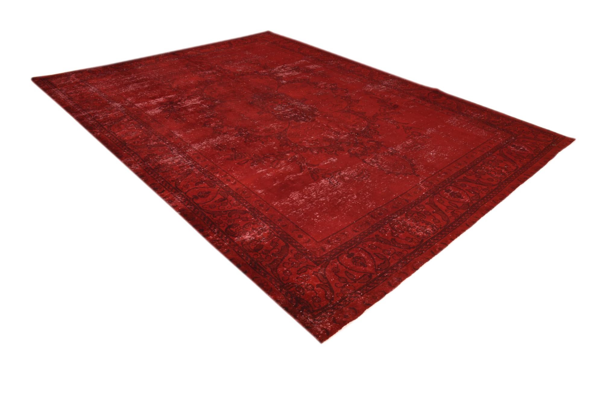 9' 7 x 12' 5 Hand Knotted Ultra Vintage Persian Wool Rug