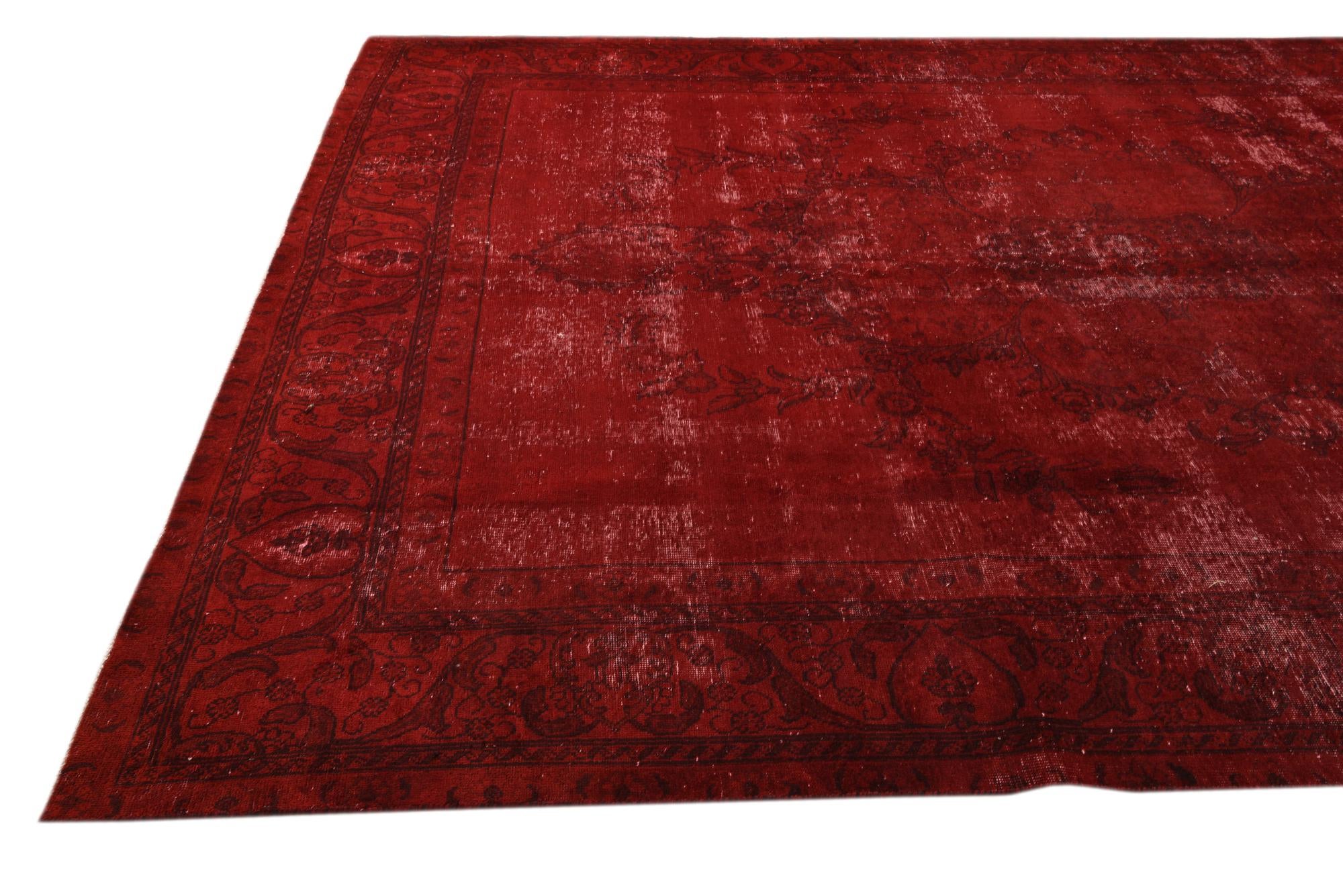 9' 7 x 12' 5 Hand Knotted Ultra Vintage Persian Wool Rug