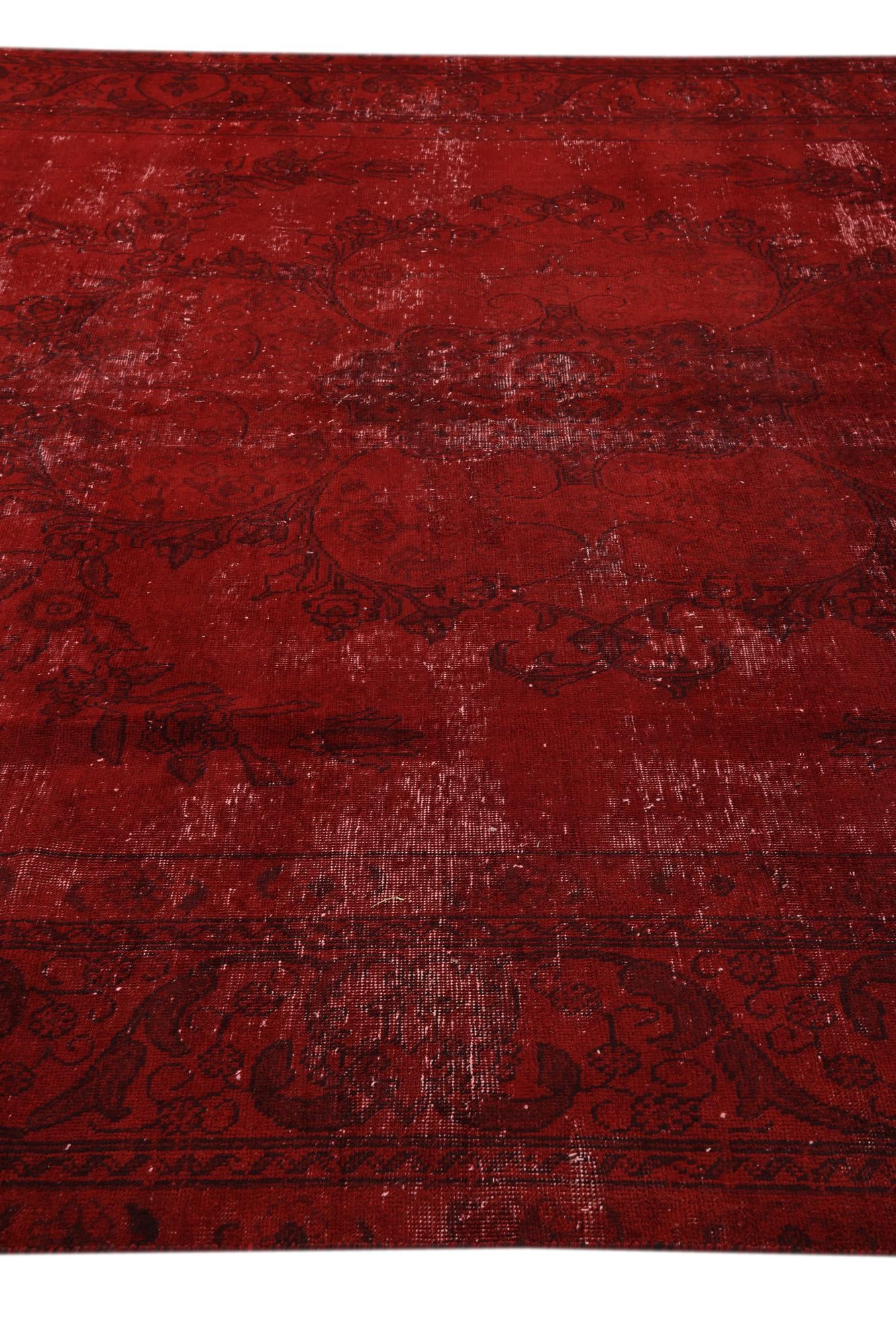 9' 7 x 12' 5 Hand Knotted Ultra Vintage Persian Wool Rug