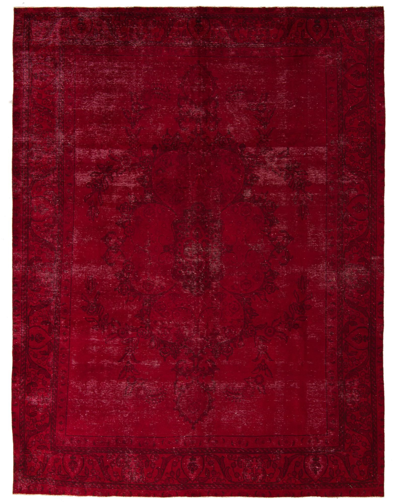 9' 7 x 12' 5 Hand Knotted Ultra Vintage Persian Wool Rug