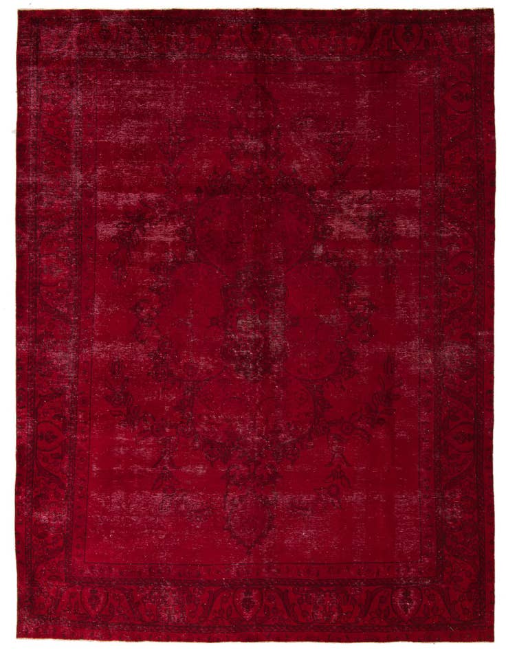 Detail image of 9' 7 x 12' 5 Hand Knotted Ultra Vintage Persian Wool Rug