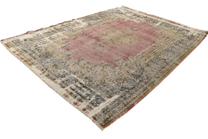 7' 6 x 10' 1 Hand Knotted Ultra Vintage Persian Wool Rug